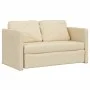 Floor sofa bed 2 in 1 cream fabric 112x174x55 cm by , Sofas - Ref: Foro24-353970, Price: 224,65 €, Discount: %