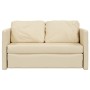 Floor sofa bed 2 in 1 cream fabric 112x174x55 cm by , Sofas - Ref: Foro24-353970, Price: 215,61 €, Discount: %