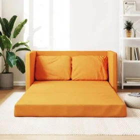 Bodenschlafsofa 2 in 1 dunkelgelber Stoff 112x174x55 cm von , Sofas - Ref: Foro24-353972, Preis: 215,39 €, Rabatt: %