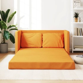 Floor sofa bed 2 in 1 dark yellow fabric 112x174x55 cm by , Sofas - Ref: Foro24-353972, Price: 190,76 €, Discount: %
