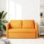 Floor sofa bed 2 in 1 dark yellow fabric 112x174x55 cm by , Sofas - Ref: Foro24-353972, Price: 215,39 €, Discount: %