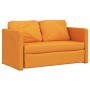 Floor sofa bed 2 in 1 dark yellow fabric 112x174x55 cm by , Sofas - Ref: Foro24-353972, Price: 190,76 €, Discount: %