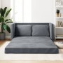 Floor sofa bed 2 in 1 dark gray velvet 122x204x55 cm by , Sofas - Ref: Foro24-353958, Price: 212,95 €, Discount: %