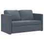 Bodenschlafsofa 2 in 1 dunkelgrauer Samt 122x204x55 cm von , Sofas - Ref: Foro24-353958, Preis: 207,64 €, Rabatt: %
