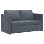 Floor sofa bed 2 in 1 dark gray velvet 122x204x55 cm by , Sofas - Ref: Foro24-353958, Price: 212,95 €, Discount: %
