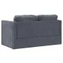 Bodenschlafsofa 2 in 1 dunkelgrauer Samt 122x204x55 cm von , Sofas - Ref: Foro24-353958, Preis: 207,64 €, Rabatt: %