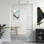 Schiebetür aus gehärtetem Glas und weißem Aluminium 90x205 cm von , Türen für zu Hause - Ref: Foro24-155205, Preis: 176,13 €,...