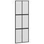 Schiebetür aus gehärtetem Glas und schwarzem Aluminium 76x205 cm. von , Türen für zu Hause - Ref: Foro24-155207, Preis: 208,8...