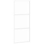 Schiebetür aus gehärtetem Glas und weißem Aluminium 90x205 cm von , Türen für zu Hause - Ref: Foro24-155205, Preis: 172,21 €,...
