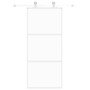 Schiebetür aus gehärtetem Glas und weißem Aluminium 90x205 cm von , Türen für zu Hause - Ref: Foro24-155205, Preis: 172,21 €,...