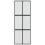 Schiebetür aus gehärtetem Glas und schwarzem Aluminium 76x205 cm. von , Türen für zu Hause - Ref: Foro24-155207, Preis: 208,8...