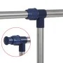 Perchero ajustable acero inoxidable 165x44x150 cm plateado de vidaXL, Organizadores de vestidores y perchas de barra - Ref: F...