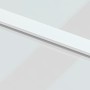 Schiebetür aus gehärtetem Glas und weißem Aluminium 90x205 cm von , Türen für zu Hause - Ref: Foro24-155205, Preis: 172,21 €,...