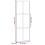 Schiebetür aus gehärtetem Glas und schwarzem Aluminium 76x205 cm. von , Türen für zu Hause - Ref: Foro24-155207, Preis: 195,6...