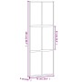 Schiebetür aus gehärtetem Glas und schwarzem Aluminium 76x205 cm. von , Türen für zu Hause - Ref: Foro24-155207, Preis: 208,8...