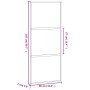 Schiebetür aus gehärtetem Glas und weißem Aluminium 90x205 cm von , Türen für zu Hause - Ref: Foro24-155205, Preis: 172,21 €,...