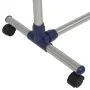 Perchero ajustable acero inoxidable 165x44x150 cm plateado de vidaXL, Organizadores de vestidores y perchas de barra - Ref: F...