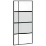 Puerta corredera vidrio templado y aluminio negra 102,5x205 cm by , Doors for the home - Ref: Foro24-155230, Price: 246,31 €,...