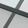 Schiebetür aus gehärtetem Glas und schwarzem Aluminium 102,5x205 cm von , Türen für zu Hause - Ref: Foro24-155230, Preis: 246...