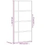 Puerta corredera vidrio templado y aluminio negra 102,5x205 cm by , Doors for the home - Ref: Foro24-155230, Price: 246,31 €,...