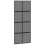Schiebetür aus gehärtetem Glas und schwarzem Aluminium 90x205 cm. von , Türen für zu Hause - Ref: Foro24-155226, Preis: 245,5...