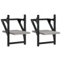 Estantes de pared con barras 2 uds gris Sonoma 20x25x30 cm de , Estantes y estanterías - Ref: Foro24-836231, Precio: 17,33 €
