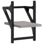 Estantes de pared con barras 2 uds gris Sonoma 20x25x30 cm by , Shelves and shelves - Ref: Foro24-836231, Price: 17,06 €, Dis...