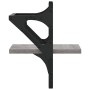 Estantes de pared con barras 2 uds gris Sonoma 20x25x30 cm de , Estantes y estanterías - Ref: Foro24-836231, Precio: 17,33 €