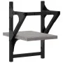 Estantes de pared con barras 2 uds gris Sonoma 20x25x30 cm by , Shelves and shelves - Ref: Foro24-836231, Price: 17,06 €, Dis...