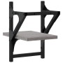 Wandregale mit Stangen 2 Stück in Grau Sonoma 20x25x30 cm von , Regale und Regale - Ref: Foro24-836231, Preis: 17,33 €, Rabat...