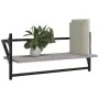 Estantes de pared con barras 2 uds gris Sonoma 65x25x30 cm de , Estantes y estanterías - Ref: Foro24-836246, Precio: 26,46 €,...