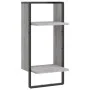 Wandregal mit grauer Sonoma-Stange 30x25x65 cm von , Regale und Regale - Ref: Foro24-836301, Preis: 23,00 €, Rabatt: %