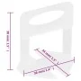 Calzos para nivelación de azulejos 250 unidades 1 mm de , Herramientas - Ref: Foro24-155270, Precio: 17,10 €, Descuento: %