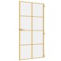 Puerta interior dorada vidrio templado aluminio 102,5x201,5 cm by , Doors for the home - Ref: Foro24-155143, Price: 173,32 €,...