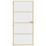 Puerta de interior dorada vidrio templado y aluminio 93x201,5cm by , Doors for the home - Ref: Foro24-155134, Price: 160,26 €...