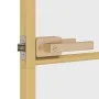 Puerta de interior dorada vidrio templado y aluminio 93x201,5cm by , Doors for the home - Ref: Foro24-155134, Price: 160,26 €...