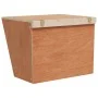 Comedero heno para conejos madera maciza abeto 25x18,5x20,5 cm by , Pet bowls, feeders, and waterers - Ref: Foro24-172423, Pr...