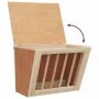 Heuraufe für Kaninchen aus massiver Fichte 25x18,5x20,5 cm von , Futternäpfe, Futtertröge und Tränken für Haustiere - Ref: Fo...