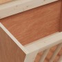 Comedero heno para conejos madera maciza abeto 25x18,5x20,5 cm