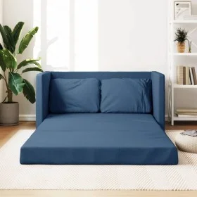 Sofá cama de suelo 2 en 1 tela azul 112x174x55 cm by , Sofas - Ref: Foro24-353971, Price: 232,65 €, Discount: %
