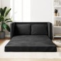 Sofá cama de suelo 2 en 1 terciopelo negro 122x204x55 cm by , Sofas - Ref: Foro24-353959, Price: 262,59 €, Discount: %