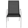 Garden bistro table and chairs 3 pieces black steel by vidaXL, Garden sets - Ref: Foro24-43314, Price: 89,27 €, Discount: %