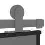 Puerta corredera vidrio templado y aluminio negra 76x205 cm by , Doors for the home - Ref: Foro24-155213, Price: 185,32 €, Di...