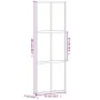Schiebetür aus gehärtetem Glas und schwarzem Aluminium 76x205 cm. von , Türen für zu Hause - Ref: Foro24-155213, Preis: 167,4...