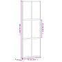 Schiebetür aus gehärtetem Glas und schwarzem Aluminium 76x205 cm. von , Türen für zu Hause - Ref: Foro24-155213, Preis: 185,3...