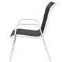 Garden bistro table and chairs 3 pieces black steel by vidaXL, Garden sets - Ref: Foro24-43314, Price: 89,27 €, Discount: %