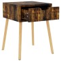Nachttisch aus geräuchertem Eichenholzwerkstoff, 40 x 40 x 56 cm von vidaXL, Nachttische - Ref: Foro24-326811, Preis: 42,04 €...