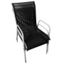 Garten-Bistrotisch und Stühle 3 Stück aus schwarzem Stahl von vidaXL, Gartensets - Ref: Foro24-43314, Preis: 90,42 €, Rabatt: %
