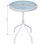 Garden bistro table and chairs 3 pieces black steel by vidaXL, Garden sets - Ref: Foro24-43314, Price: 89,27 €, Discount: %