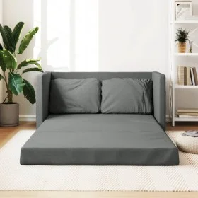 Sofá cama de suelo 2 en 1 tela gris oscuro 112x174x55 cm by , Sofas - Ref: Foro24-353965, Price: 206,29 €, Discount: %